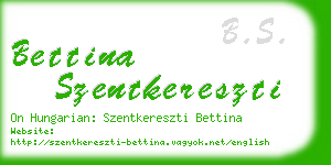 bettina szentkereszti business card